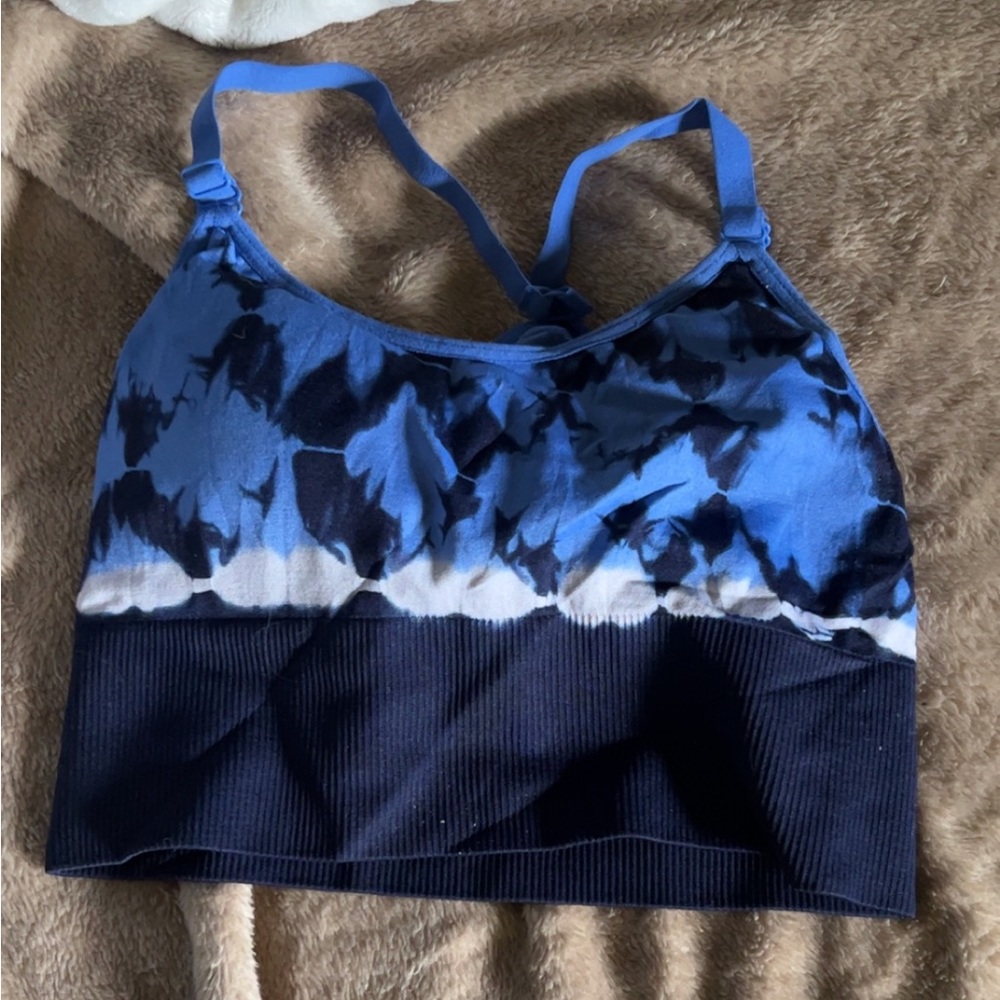 tie dye sports bra